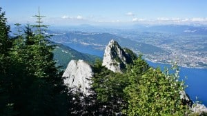 Vue sur Aix-les-Bains depuis la Dent du Chat